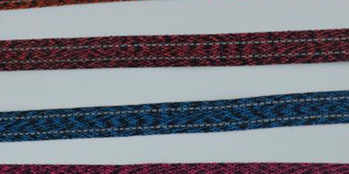 Yarn-dyed woven webbing